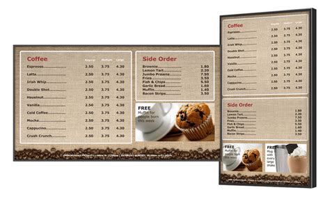 Toradh íomhá ar Digital Menu Boards PNG