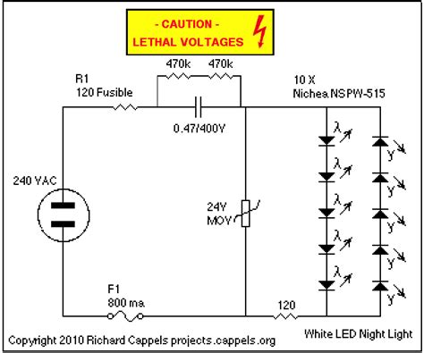 Toradh íomhá ar Night LED Circuit