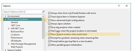Toradh íomhá ar Visual Studio Extensions Output Window