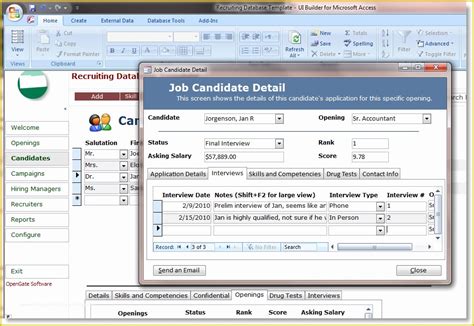 Image result for Microsoft Access Work Order Database