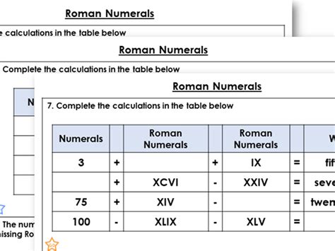 Class 4 Maths Roman Numerals Worksheet に対する画像結果