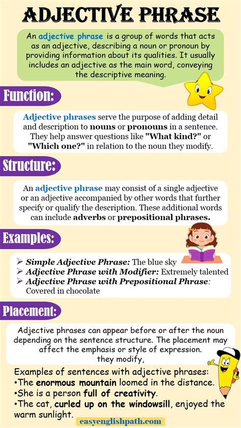 Image result for Adjective Phrase Examples Sentences