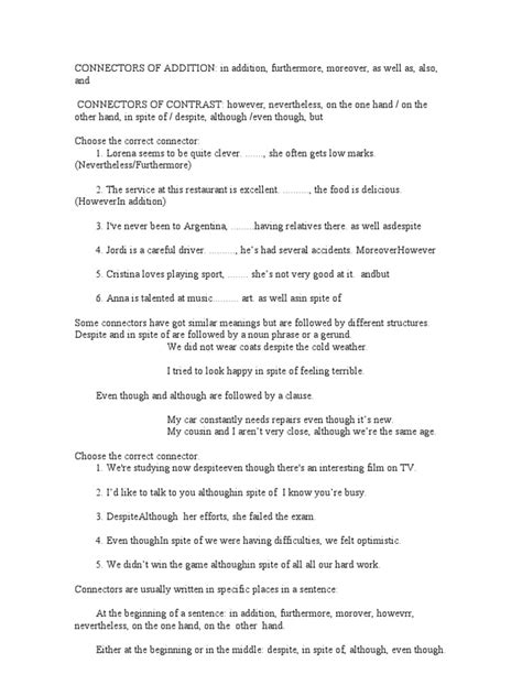 Connecteurs Introduction Enumeration Addition に対する画像結果