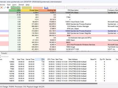Toradh íomhá ar Process Explorer Free Download