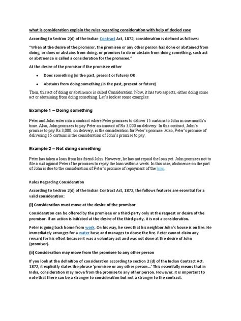 Image result for Rules of Consideration