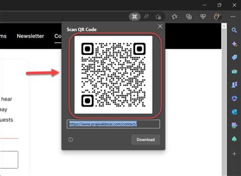 Toradh íomhá ar Microsoft Color QR Code Generator
