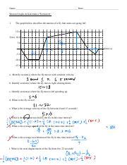Image result for Kinematics Motion Graphs Worksheet Answers