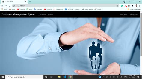 Toradh íomhá ar Insurance Management System Homepage