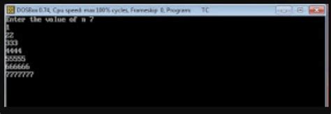 Image result for Python Program to Print Pattern 1 22 333 4444
