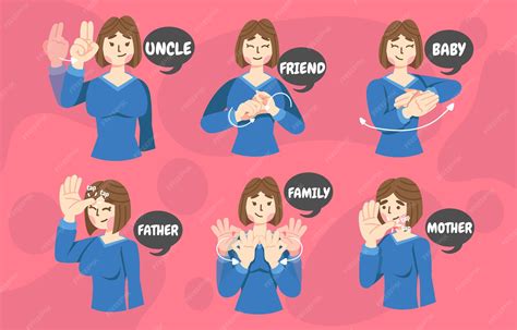 Sign Language Vector Family-এর ছবি ফলাফল