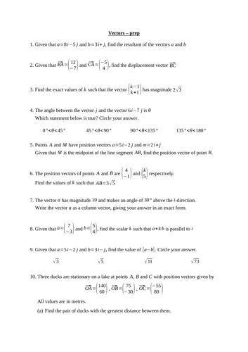 Image result for Parallel Vectors a Level Maths