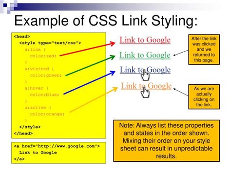 Image result for Link Color CSS