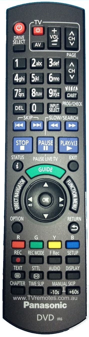 Résultat d’images pour How to Program a Panasonic Remote to a DMR EZ17 Panasonic DVD Recorder