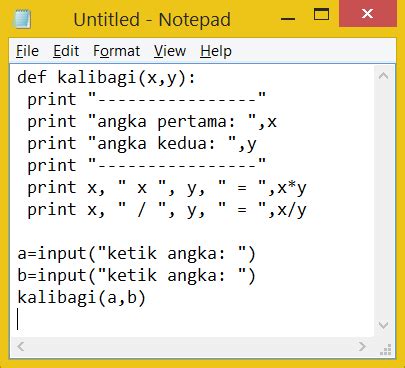 Cara Memasukan Parameter Pada Python に対する画像結果