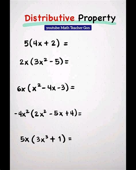 Image result for Distributive Prop Algebra