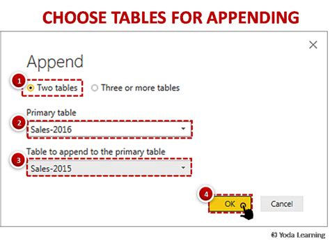 Append Query Button માટે ઇમેજ પરિણામ