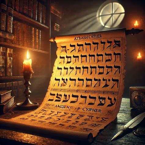 Toradh íomhá ar Atbash Cipher Hebrew Alphabet Letters