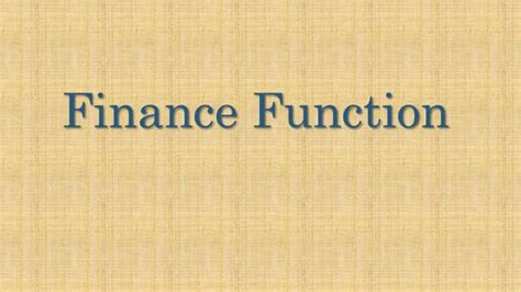 Image result for Finance Function Learning
