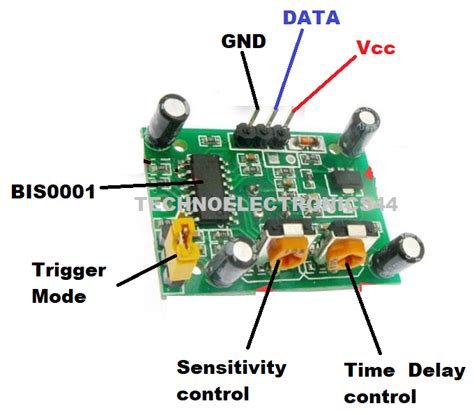Image result for Module PIR Sensor Pin Out