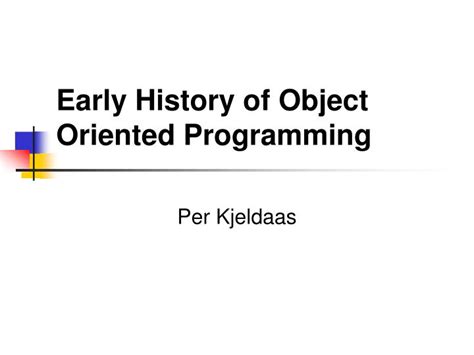 Image result for Object-Oriented Programming Language History