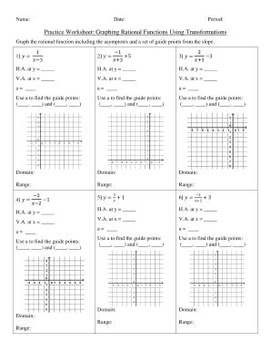 Image result for Graphing Rational Functions Worksheet