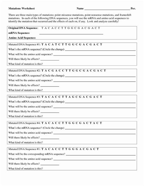 Image result for Genetic Code Worksheet