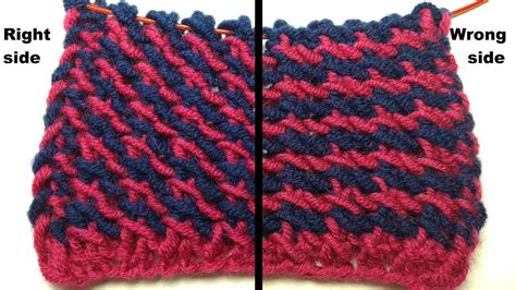 Image result for 2 Color Knit Pattern