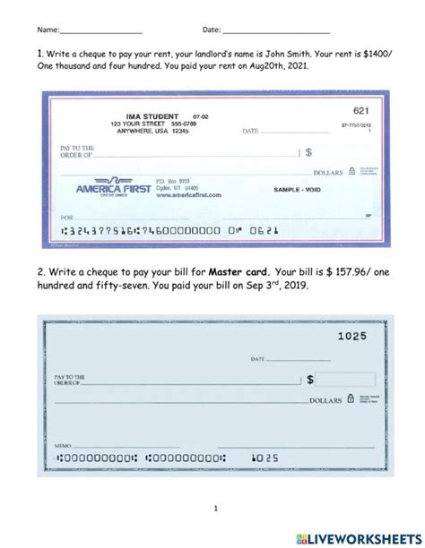 Afbeeldingsresultaten voor Practice Check Writing Printable