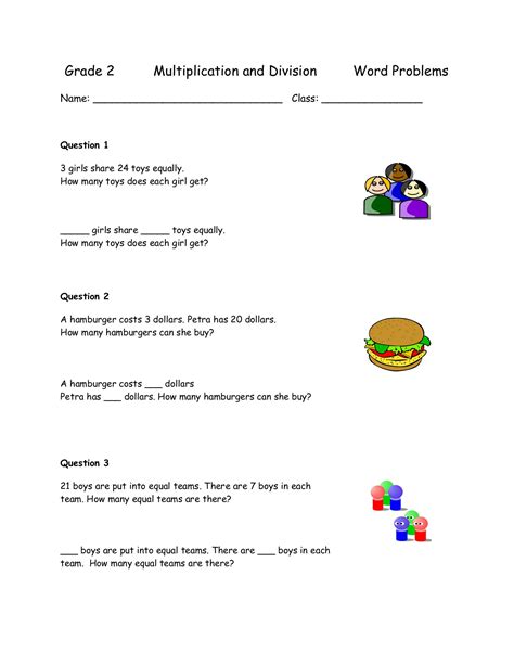 Toradh íomhá ar Multiplication Word Problem for Grade 1