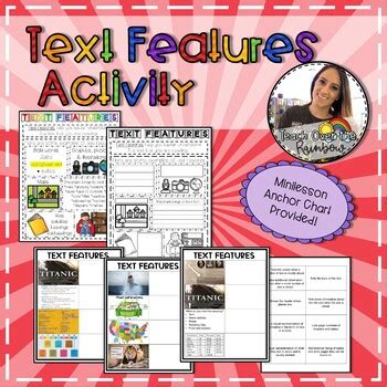 Text Features Activity に対する画像結果