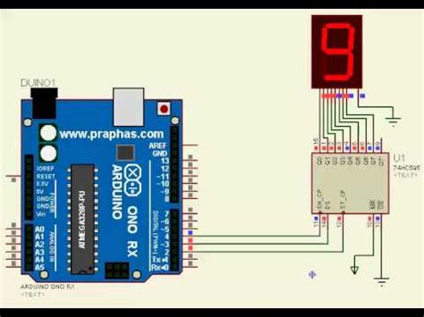 Toradh íomhá ar Arduino 74HC595 7-Segment
