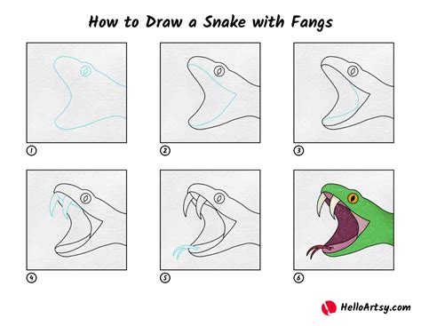 Toradh íomhá ar How to Draw a Snake