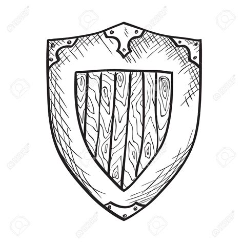 Image result for Shield Line Drawing