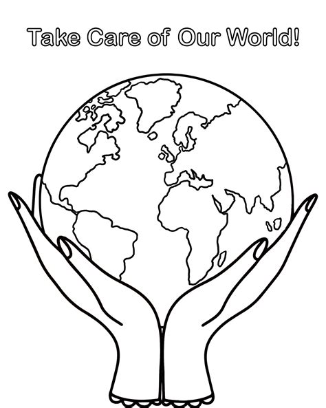 Image result for Save the Earth Colouring Page