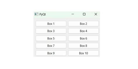 PyQt5 Grid Layout に対する画像結果