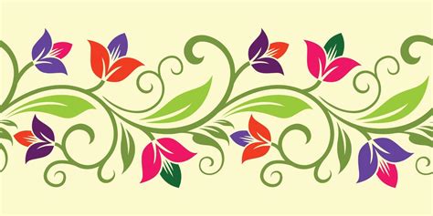 Floral Side Border Vector Art, Icons, and Graphics for Free Download