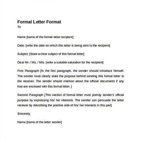 Image result for Letter Format Sample
