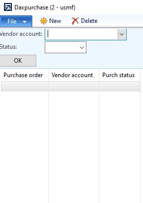 Toradh íomhá ar X++ Table Query