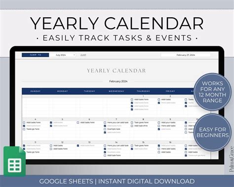 Image result for Google Sheets Yearly Calendar