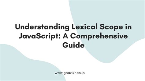 What Is Lexical Scope in JavaScript に対する画像結果