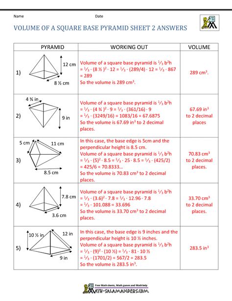 Image result for Math 6 Volume Pyramid