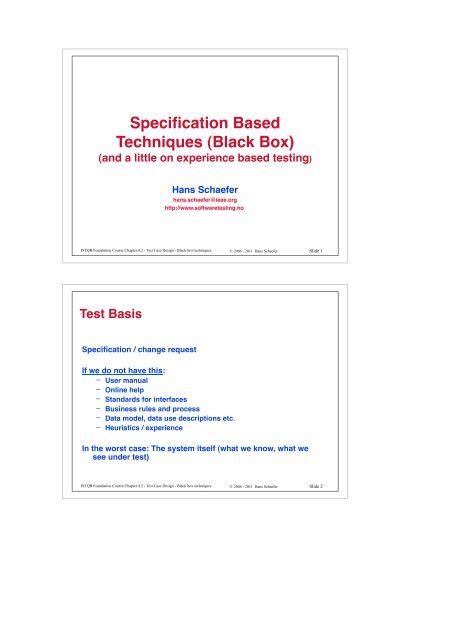 Software Testing Table に対する画像結果