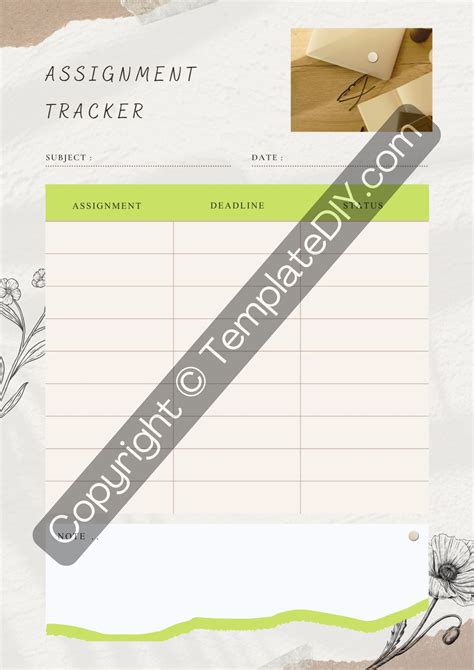 Image result for Assignment Tracker. Excel Template Free