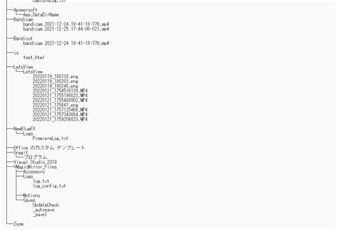 File Folder Hierarchy に対する画像結果