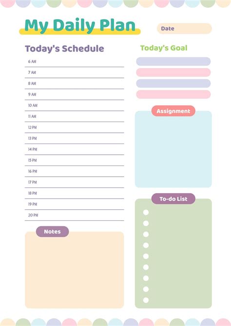 Image result for Daily Planner Examples
