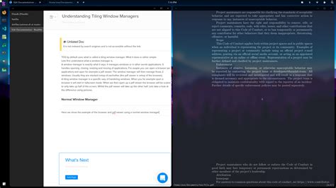 Tiling Window Manager に対する画像結果