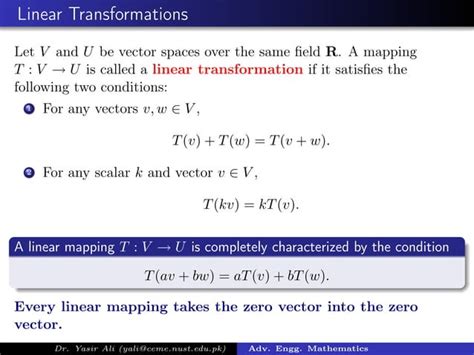 Image result for Linear Transformation Vector Space
