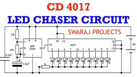 Toradh íomhá ar 4017 IC Counter Circuit