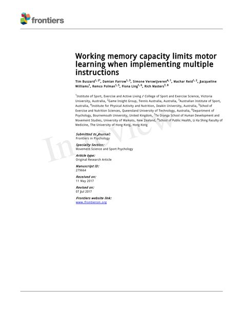 Image result for Working Memory Capacity IPS