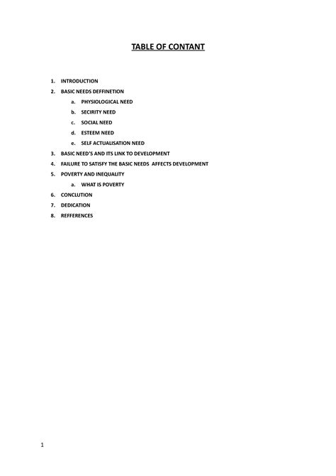 Image result for Computer Table of Contant